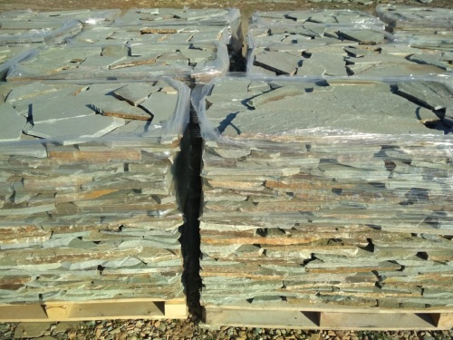 Плитняк златолит зелёный для цоколя, отмостки купить в Йошкар-Оле