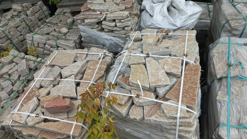 Гранитный плитняк галтованный для парковки купить в Йошкар-Оле