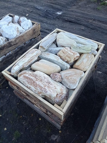 Златолит жёлтый, жёлто-зелёный глыбки и валуны для ланшафтного дизайна купить в Йошкар-Оле