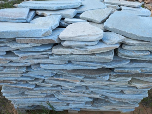 Плитняк златолит зелёный галтованный для цоколя купить в Йошкар-Оле